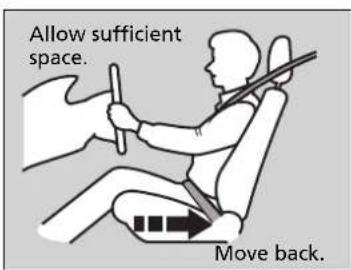 Allow sufficient space. Move back.