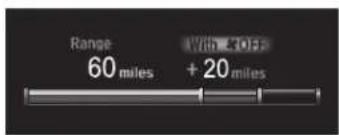 Range 60 miles With & Off + 20 miles