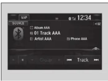 MAP 0 Td 12:34 SOURCE Album AAA 01 Track AAA Artist AAA Phone AAA Group Track