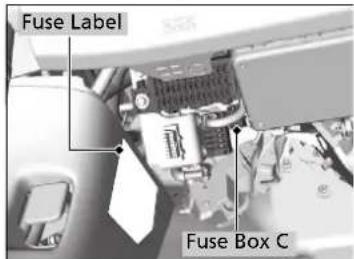 Fuse Label Fuse Box C