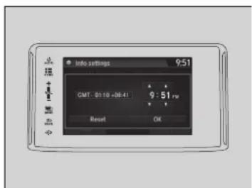 info settings 9:51 CMT 81:19 -08:41 9:51µV Reset OK