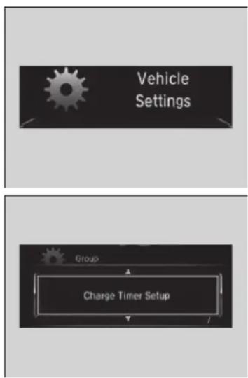 Vehicle Settings Group Charge Timer Setup