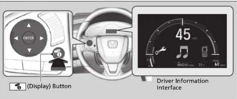 (Display) Button Driver Information Interface