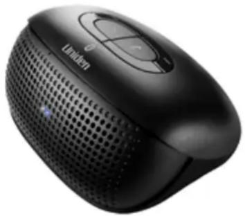 Black Lenovo portable electronic device with visible grille and control buttons (no text or symbols on body)