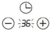 Infiniton VIT4T23 - Setting the timer to turn one cooking zone off - 5