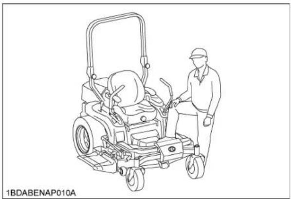 KUBOTA ZD1011-48 - GET ON AND GET OFF MACHINE SAFELY - 1