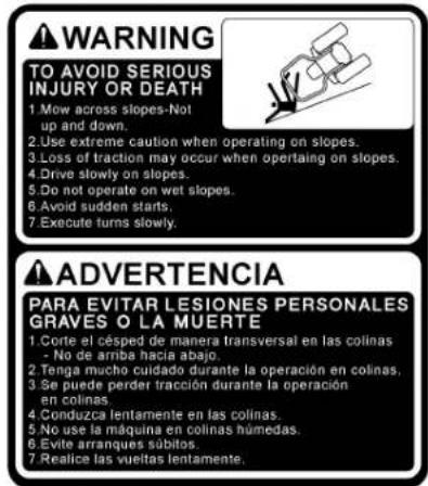 KUBOTA ZD1011-48 - DANGER, WARNING AND CAUTION LABELS - 4