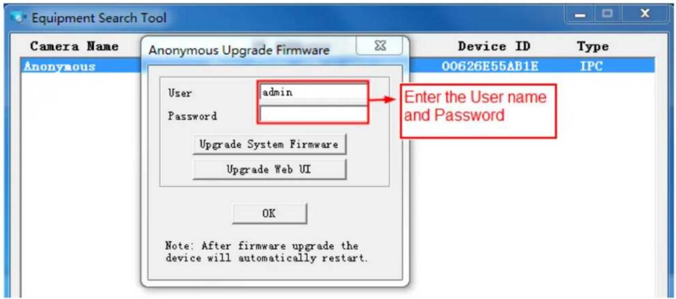 FOSCAM QJ2 - Upgrade Firmware by Equipment Search Tool - 3