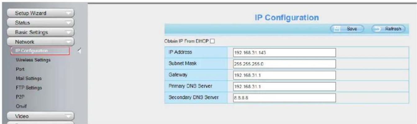 FOSCAM QJ2 - IP Configuration - 1