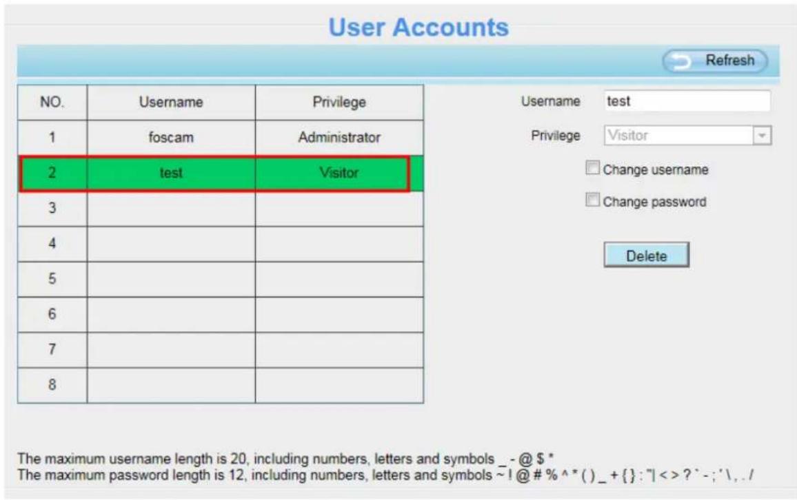 FOSCAM QJ2 - How to add account? - 2