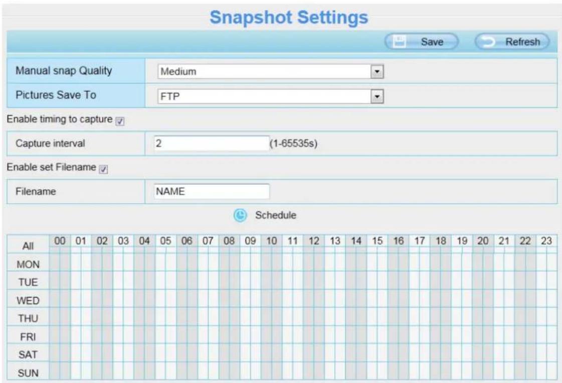 FOSCAM QJ2 - Snapshot Settings - 1