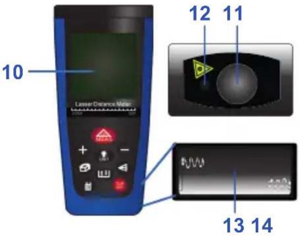 10 Lasser Distance Meter 12 11 13 14