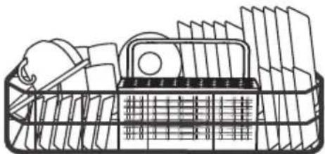MIDEA MDWB1BL - Loading the basket - 1