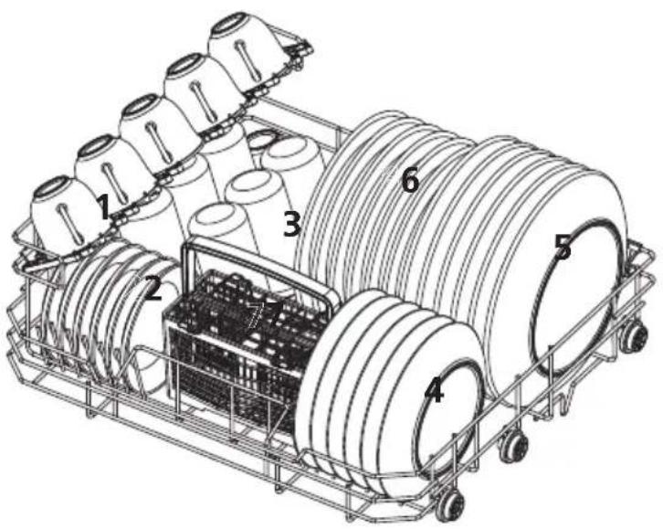 Technical diagram of a multi-wheeled storage unit with numbered components for identification