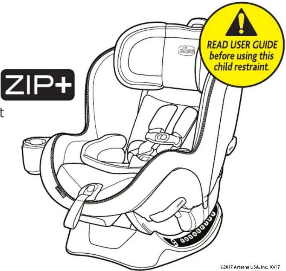 ZIP+ READ USER GUIDE before using this child restraint. ©2017 Artsana USA, Inc. 10/17