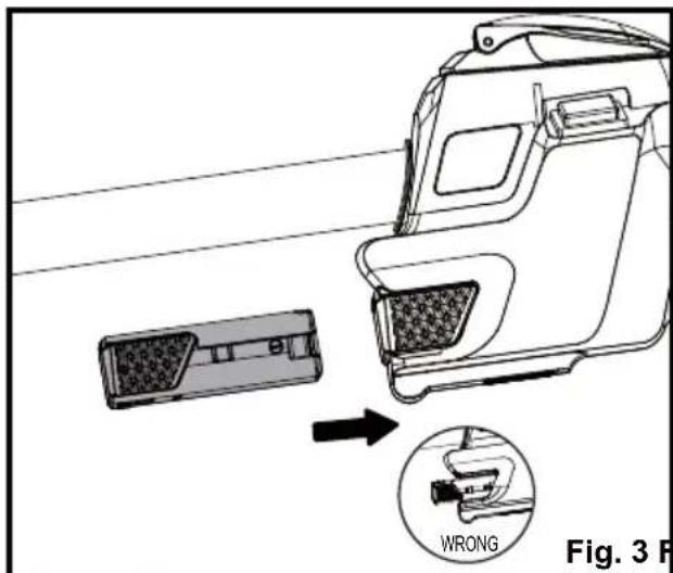 LawnMaster NPTGSS2617A - To remove the battery pack: - 1