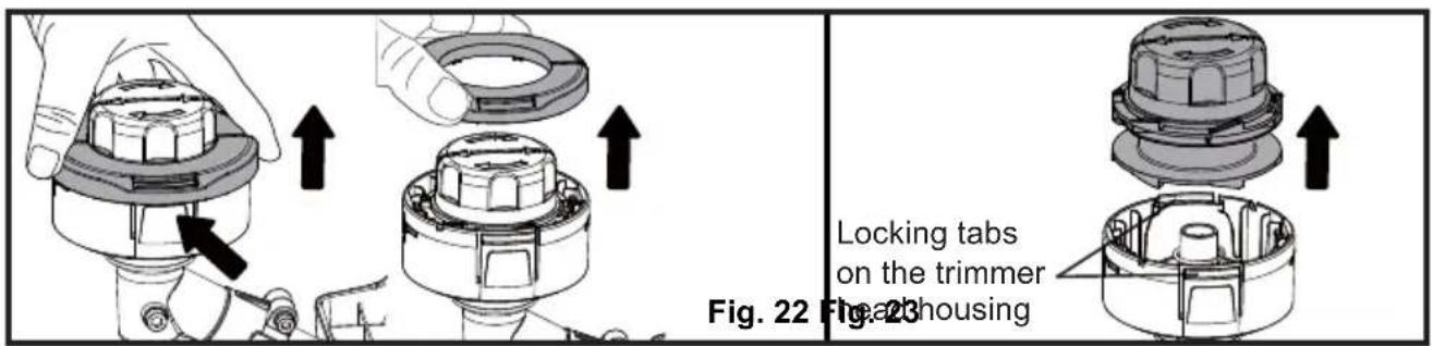 LawnMaster NPTGSS2617A - SPOOL REPLACEMENT (See Figs. 22-24) - 1
