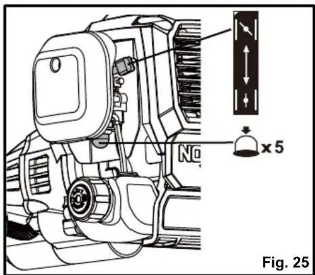 LawnMaster NPTGSP2517A - Para un arranque en frío: - 1