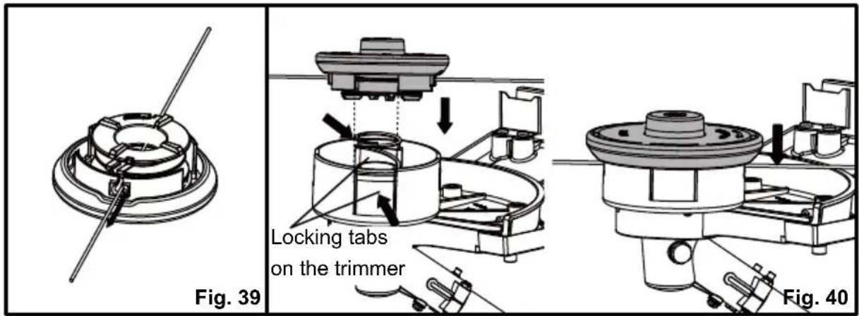 LawnMaster NPTGSP2517A - SPOOL REPLACEMENT (See Figs. 37-40) - 2