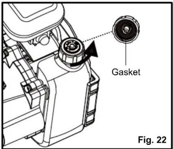 LawnMaster NPTGSP2517A - FILLING THE FUEL TANK (See Fig. 22) - 1