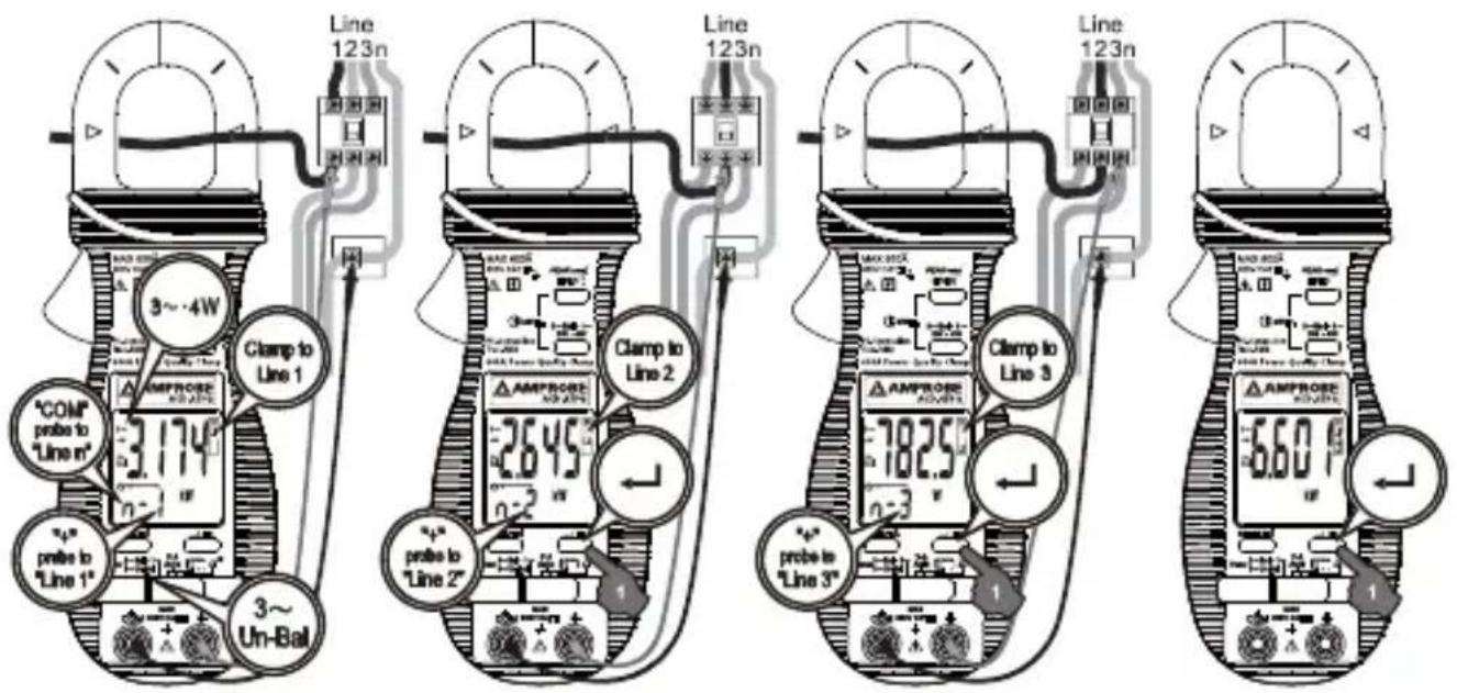 Line 123n 3~4W Clamp to Line 1 Line 123n "COM" probe to "Line n" 3~Un-Bal Line 123n Clamp to Line 2 26.45 0.2 W Line 123n AMPROSE NO-ATM AMPROSE NO-ATM AMPROSE NO-ATM AMPROSE NO-ATM AMPROSE NO-ATM AMPROSE NO-ATM AMPROSE NO-ATM AMPROSE NO-ATM AMPROSE NO-ATM AMPROSE NO-ATM AMPROSE NO-ATM AMPROSE NO-ATM AMPROSE NO-ATM AMPROSO NO-ATM AMPROSO NO-ATM AMPROSO NO-ATM AMPROSO NO-ATM AMPROSO NO-ATM AMPROSO NO-ATM AMPROSO NO-ATM AMPROSO NO-ATM AMPROSO NO-ATM AMPROSO NO-ATM