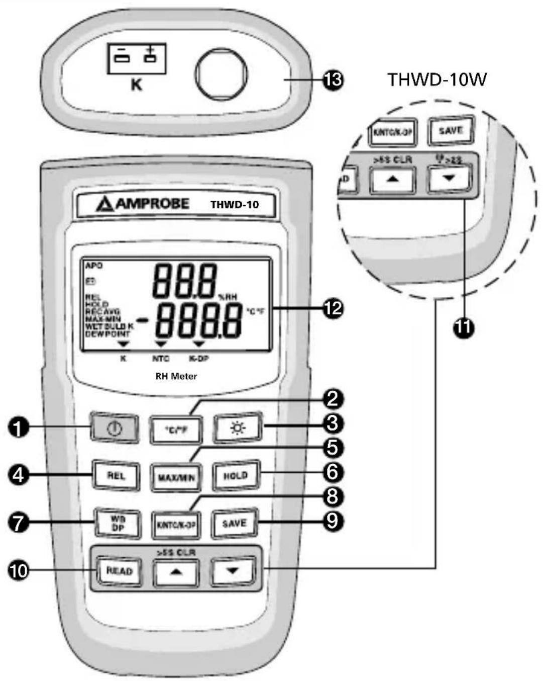Amprobe THWD-10W - Non-Warranty Repairs and Replacement – Europe - 1