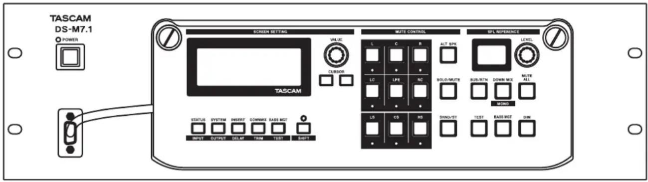 TASCAM DS-M7.1 - Professional Digital Surround Monitor Controller - 1