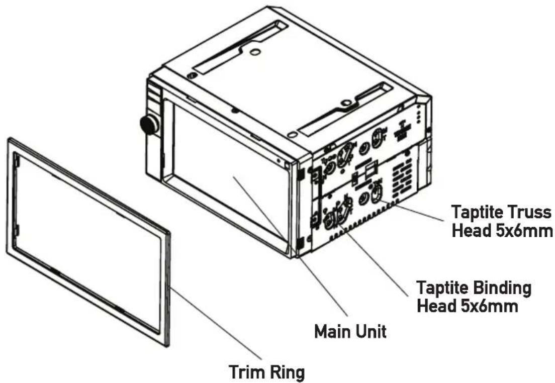 Taptite Truss Head 5x6mm Taptite Binding Head 5x6mm Main Unit Trim Ring