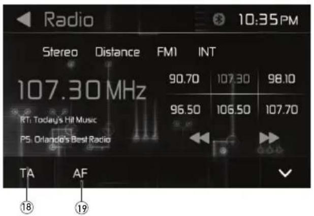 Radio Stereo Distance FMI INT 107.30 MHz 90.70 107.30 98.10 RT: Today's Hit Music P5 Orlando's Best Radio TA AF 18 19 10:35PM