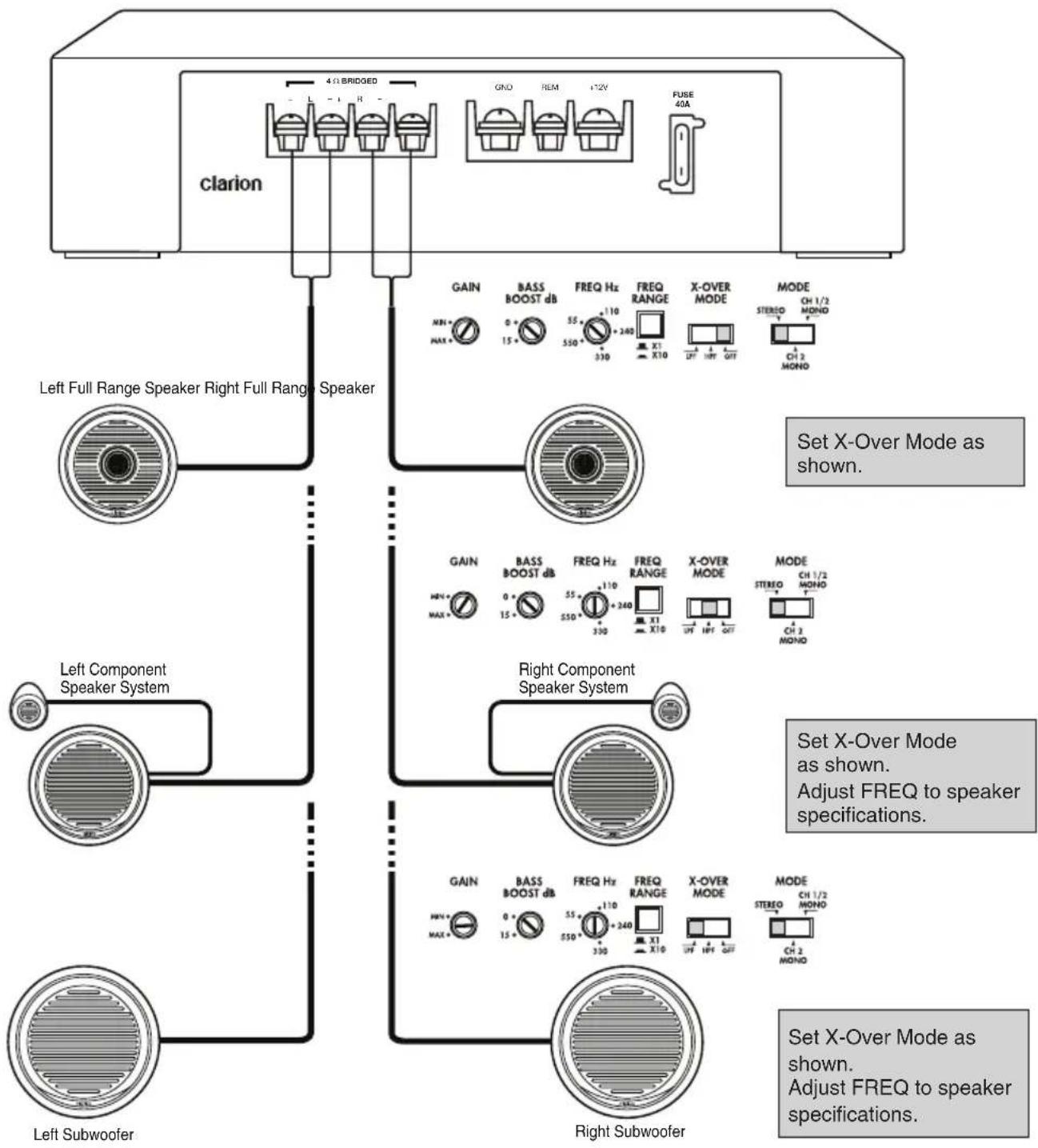 CLARION XN3210 - XN3210 WIRING AND APPLICATIONS - 2