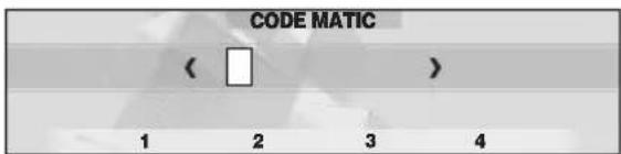 CODE MATIC ( ) 1 2 3 4