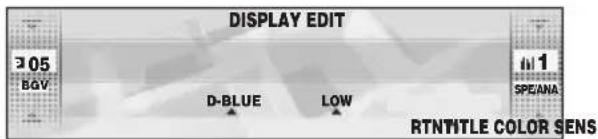 DISPLAY EDIT 305 BQV D-BLUE LOW 1 SPEANA RTNTITLE COLOR SENS