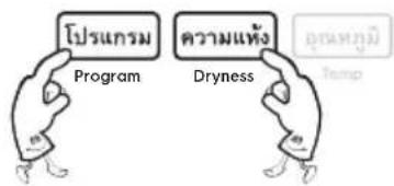 โปรแกรม Program ความแห้ง Dryness Temp