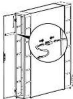 APC ACCS2005 - Install the Cooling Unit Display Interface to the Adapter Door - 1