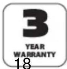 3 YEAR WARRANTY 18