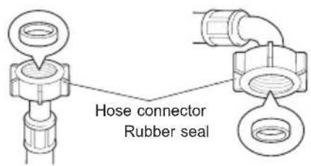 Hose connector Rubber seal