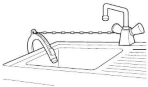 LG WF-1408C3W - Installing the Drain Hose - 2