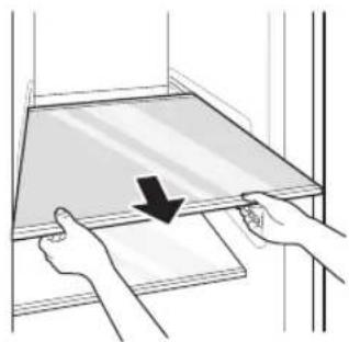 Illustration of hands holding a rectangular object with a black arrow pointing to it (no text or symbols present)