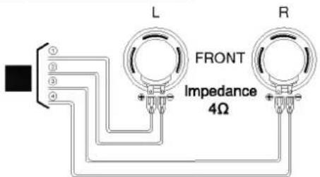 L FRONT Impedance 4Ω R