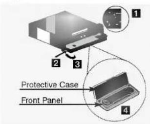 1 2 3 Protective Case Front Panel 4