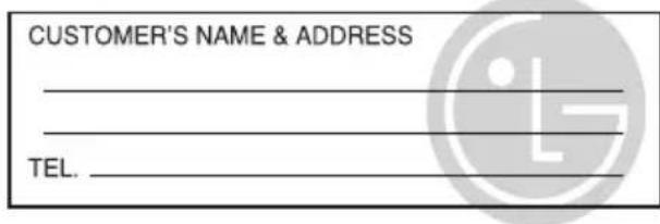 CUSTOMER'S NAME & ADDRESS TEL.