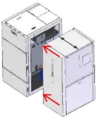 Baxi CBP Matic 18 - Installing the storage unit on the right side of the boiler - 14