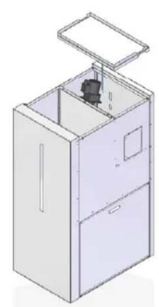 Baxi CBP Matic 18 - Installing the storage unit on the right side of the boiler - 20