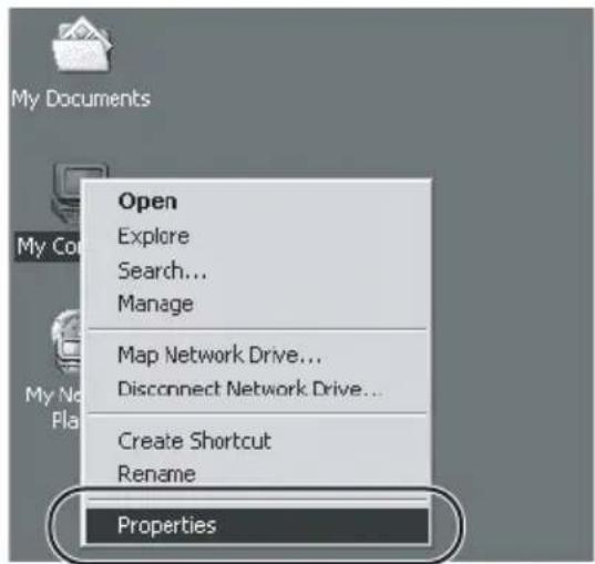 My Documents Open Explore Search... Manage Map Network Drive... Disconnect Network Drive... Create Shortcut Rename Properties