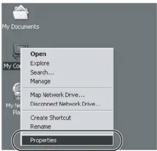 My Documents Open Explore Search... Manage Map Network Drive... Disconnect Network Drive... Create Shortcut Rename Properties