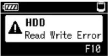 SONY HDPS-M10 - Error Messages - 12