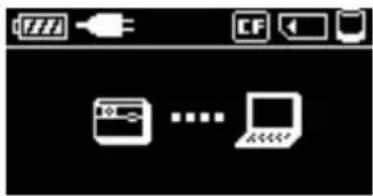 Screenshot of a software interface with battery, charging button, and connection icons