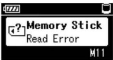 SONY HDPS-M10 - Error Messages - 2