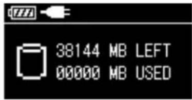 38144 MB LEFT 00000 MB USED