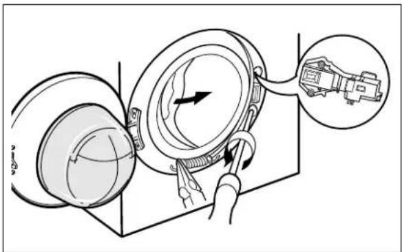 LG WD-10490SV - SWITCH ASSEMBLY, DOOR LOCK - 1